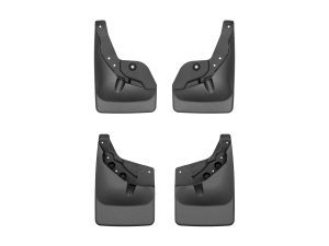 2024 Toyota Tacoma WeatherTech No Drill Mud Front and Rear Flaps-Black-110184-120184-WT