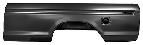 1973-1979 Ford Pickup Long Bed Bedside Assembly with Square Filler Hole, Driver Side