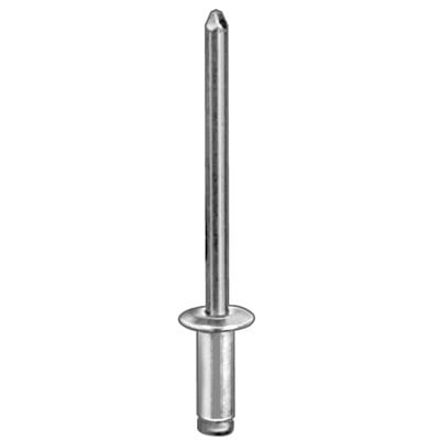 5/32" Steel Rivet Dome Head Grip to 1/4"-WF50140-P
