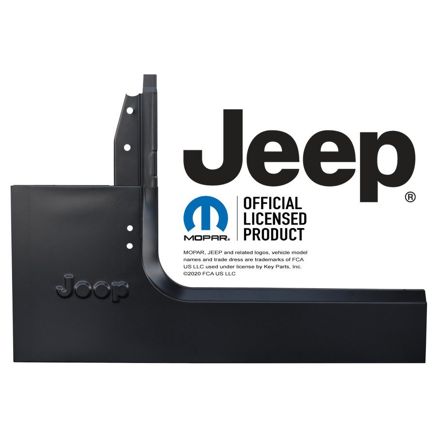 1987-1995 Jeep YJ Wrangler Front Quarter Panel with Pillar, Driver Side