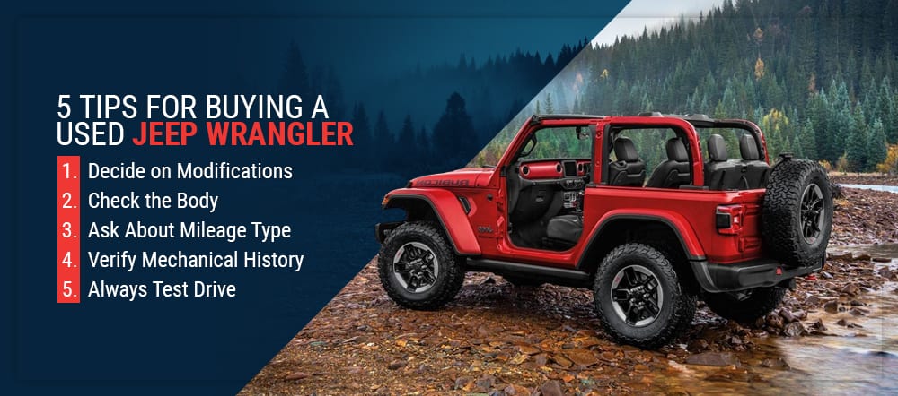 5 tips for buying a used Jeep Wrangler