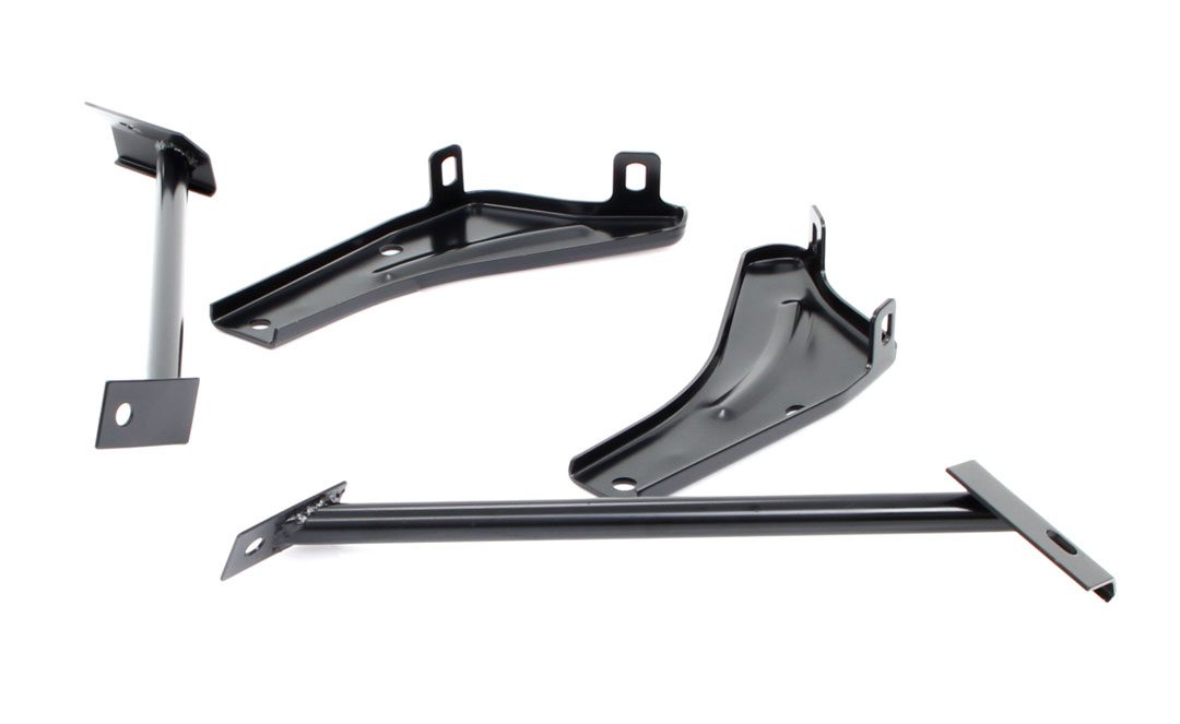 1966-1967 Ford Fairlane| Ranchero Front Bumper Bracket Set, 4 Pcs-AMS105-8466-Sa