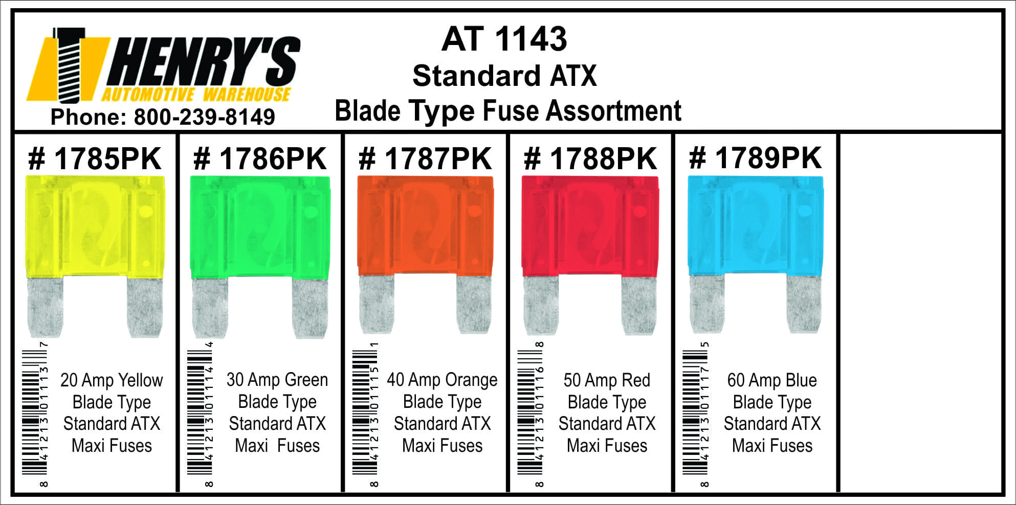 Assortment Tray Maxi Blade Fuses
