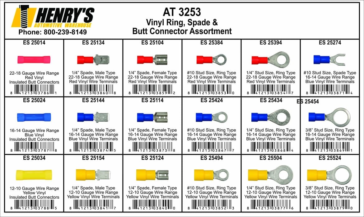 Assortment Tray Solderless Electrical Connectors