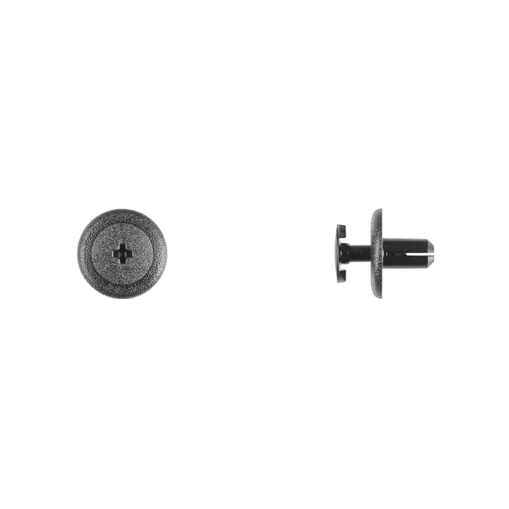 Black Nylon Phillips Screw Retainer 7mm Hole 11mm Stem-WF41473