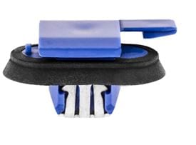 Blue Nylon Moulding Retainer w/Sealer 17 x 24mm Top Head