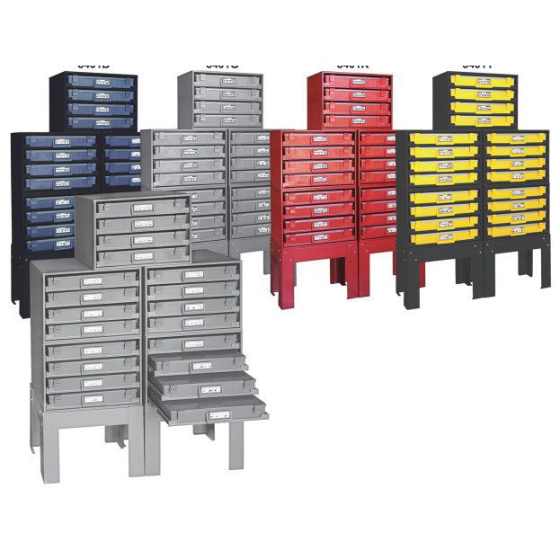 Cabinet w/20 Assortment Tray Drawers (Gray) 373 Items 8,000 Pieces - Image 3