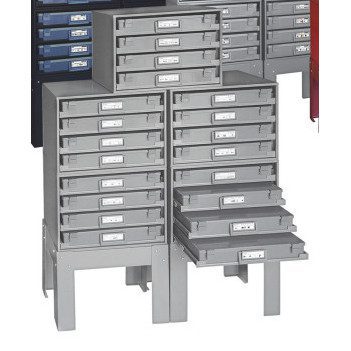 Cabinet w/20 Assortment Tray Drawers (Gray) 373 Items 8,000 Pieces - Image 4