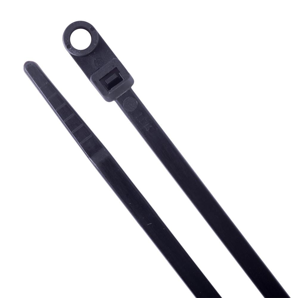 Cable Tie 15" Heavy Duty w/Mount Hole Black - PK 25-ES10194