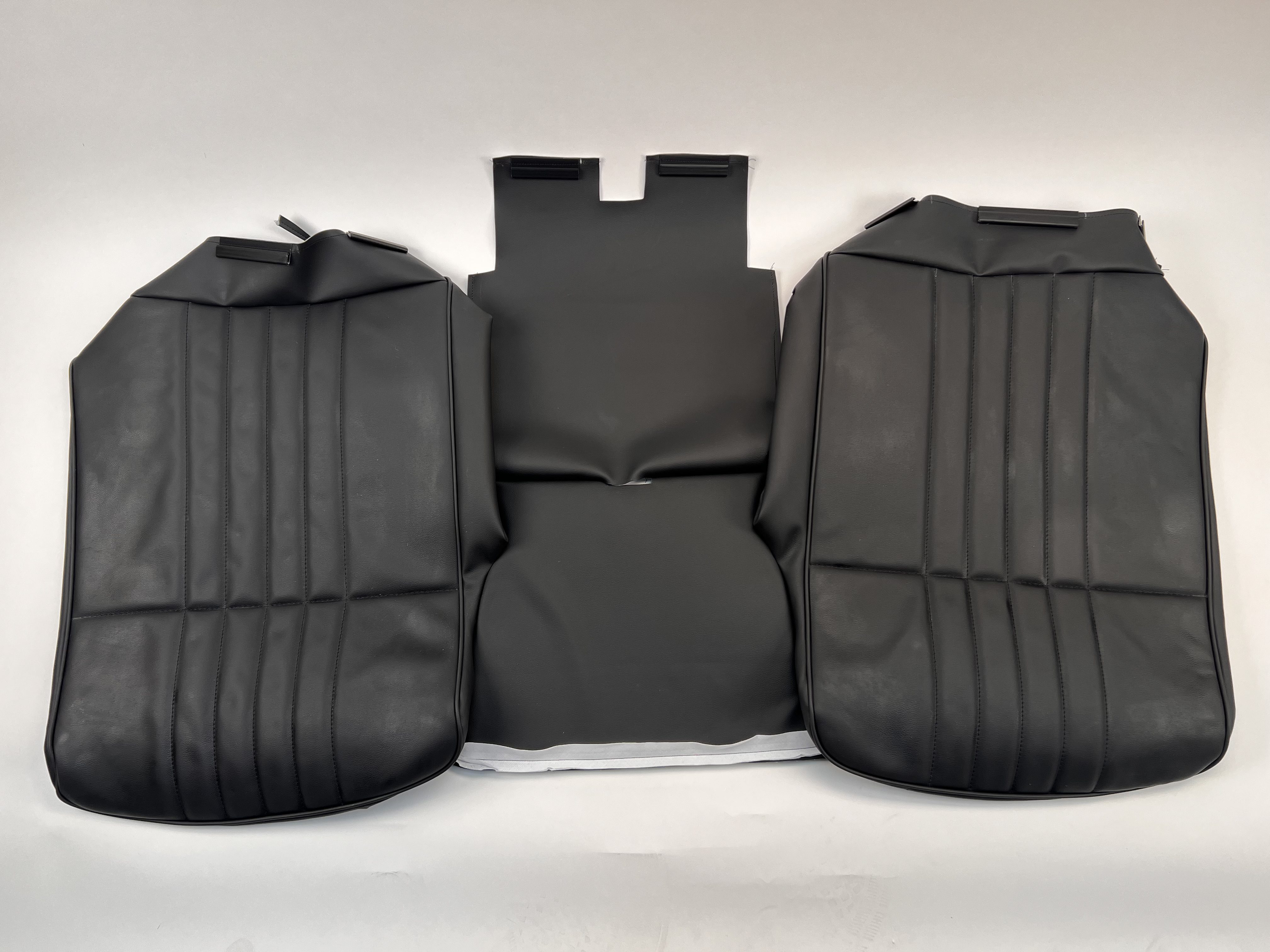 1986-1991 Ford Pickup Seat Cover, Open Back with Center Armrest and Integrated Headrests-58640