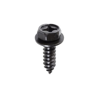 License Screw Phillips Hex Flange Head Black Zinc 6mmx20-WF69340-P