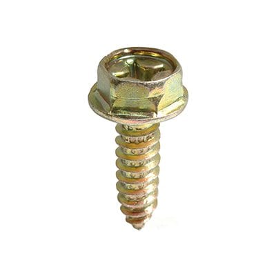 License Screw Phillips Hex Flange Head Yellow Zine 6mmx20-WF69330-P