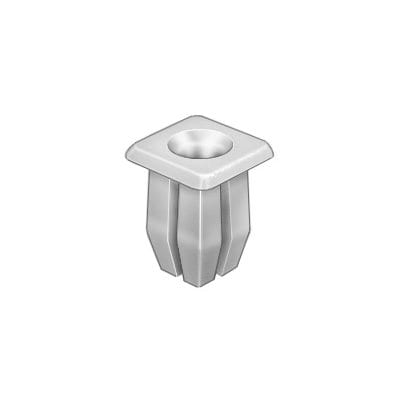 Nylon Nut #8-10 Screw Hole 1/4" Square - PK 50-WF34175