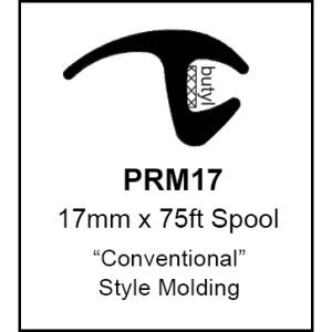 EPDM Universal Reveal Molding| 17mm x 75 Feet Roll-PRM17-4