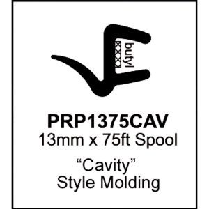 Custom PVC Compound Universal Cavity Molding| 13mm x 75 Feet Roll-PRP1375CAV-2