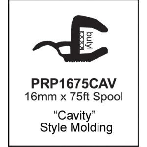 Custom PVC Compound Universal Cavity Molding| 16mm x 75 Feet Roll-PRP1675CAV-4