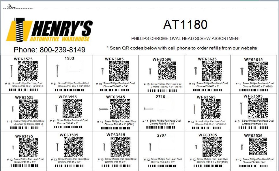 Phillips Chrome Oval Head Screw Assortment - Image 3