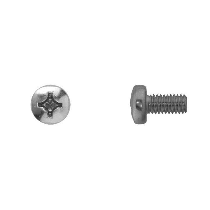 Phillips Pan Head Zinc Finish Machine Screw 6-1.00 x 12mm-WF69426