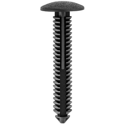 Push Nail 6.3mm Hole x 35mm Long-18mm Head Black-WF42040-P
