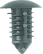 Push Nail 6mm Hole x 12mm Long-12.5mm Head Black - PK 50-WF41925