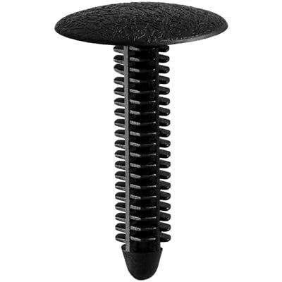 Push Nail 7mm Hole x 30mm Long-25mm Head Black-WF43040-P