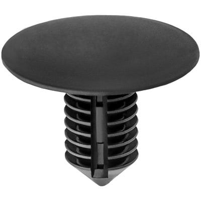 Push Nail 8mm Hole-19mm Long-25mm Head Black - PK 25-WF42144