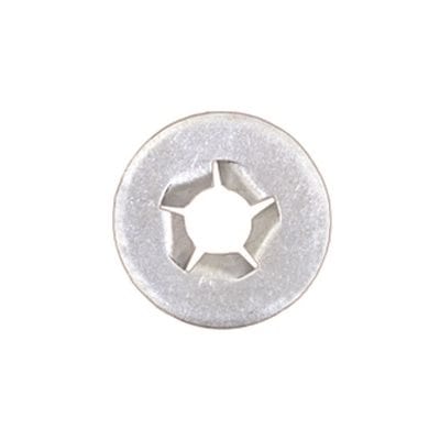 Push Nut 6mm Hole 17mm Large Flange-Bumpers - PK 100-WF48716