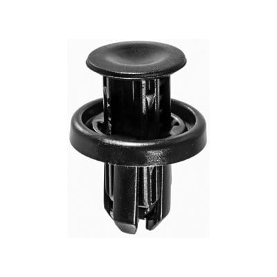 Push Pin Nail 10mm Hole-20mm Washer Black - PK 15-WF46793