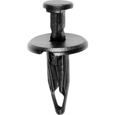 Push Pin Nail 6mm Hole-17mm Washer Black-WF46090-P