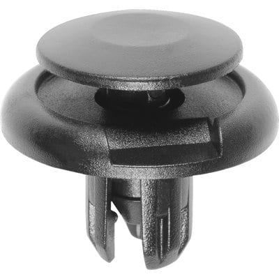 Push Pin Nail 8mm Hole-20mm Washer 11mm Stem Black-WF46330-P