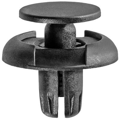 Push Pin Nail 8mm Hole-20mm Washer 4mm Grip Black-WF46340-P