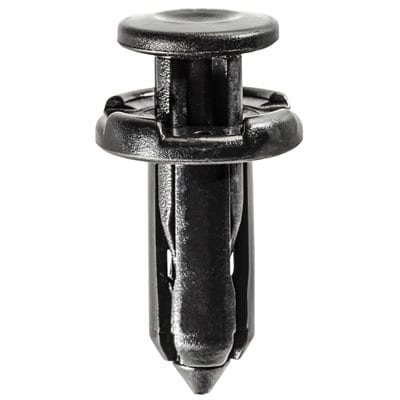 Push Pin Nail 9mm Hole-18mm Washer- 33mm Stem Black - PK 10-WF46653