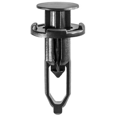 Push Pin Rivet 9mm Hole-18mm Washer- 28mm Grip Black-WF46370-P