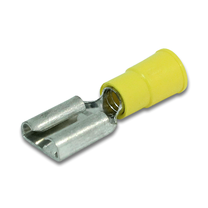 Quick Disconnect Female Vinyl Yellow 10-12Ga-ES25120-P
