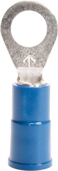 Ring Tongue Connector 1/4" Stud Blue 14-16Ga - PK 50-ES25435