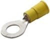 Ring Tongue Connector 3/16" (#10) Stud Yellow 10-12Ga - PK 50-ES25495