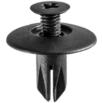 Screw Nail 6mm Hole-18mm Washer 6mm Grip Black Honda - PK 25-WF44034