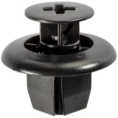 Screw Nail 9mm Square Hole-20mmW- 9mm Stem Small Black - PK 15-WF44233