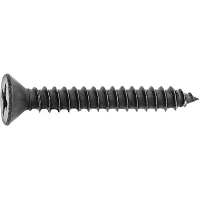 Screw Phillips Flat Head Black #8 x 1/2" - PK 100-WF66256