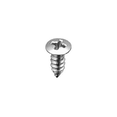 Screw Phillips Pan Head Oval Chrome Pltd #10 x 1/2" (#8Hd) - PK 50-WF63725