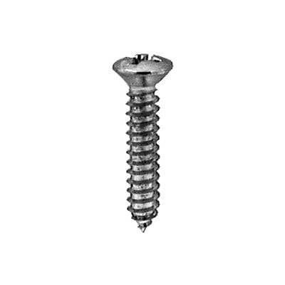 Screw Phillips Pan Head Oval Chrome Pltd #8 x 1" - PK 50-WF63555