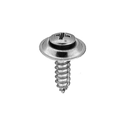 Screw Phillips Pan Head Oval Sems Wshr Chrome Pltd #10 x 3/4"(#8Hd)-WF66550-P