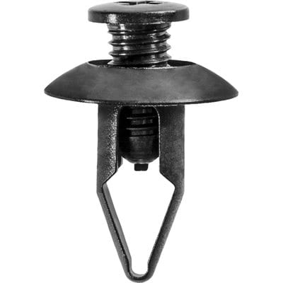 Screw Rivet 8mm Hole-18mmW-18mm Grip Black - PK 25-WF45264