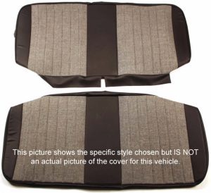 Seat cover-designer tweed with center and side bolsters