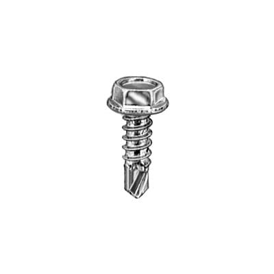 Tap Screw Hex Washer Teks Point Zinc Plated #8x1/2"-WF73040-P