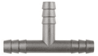 Vacuum Line Connector Tee 3/16" x 3/16" x 3/16"-PK 10-MS18133