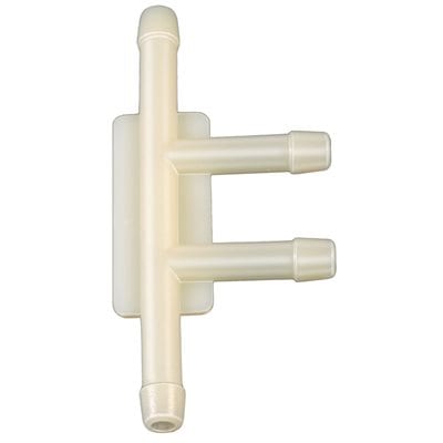 Vacuum Line Connector Tee 4 Way 3/16" PK 25-MS18324