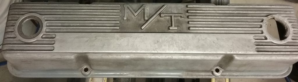 Valve cover etched