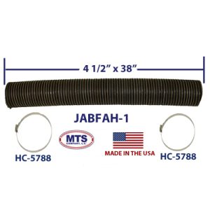 Willys Pickup| Wagon 4 1/2" diameter fresh air box hose pre-cut 38" w/hose clamps