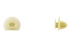 Yellow Nylon Fender Retainer 9mm Hole 10mm Stem-WF40904